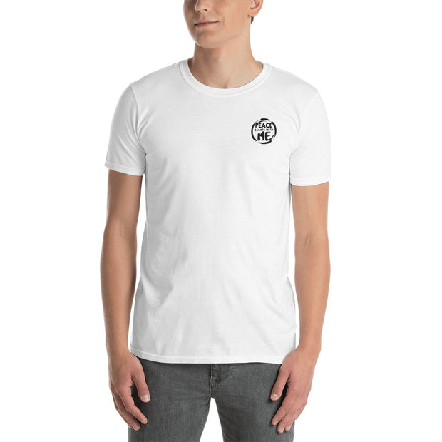 Men T-shirt Left Chest Logo – PeaceStartsWithMe